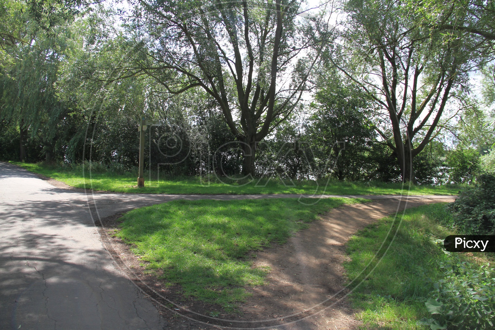 Pathway in Ferry Meadows Caravan and Motorhome Club Site