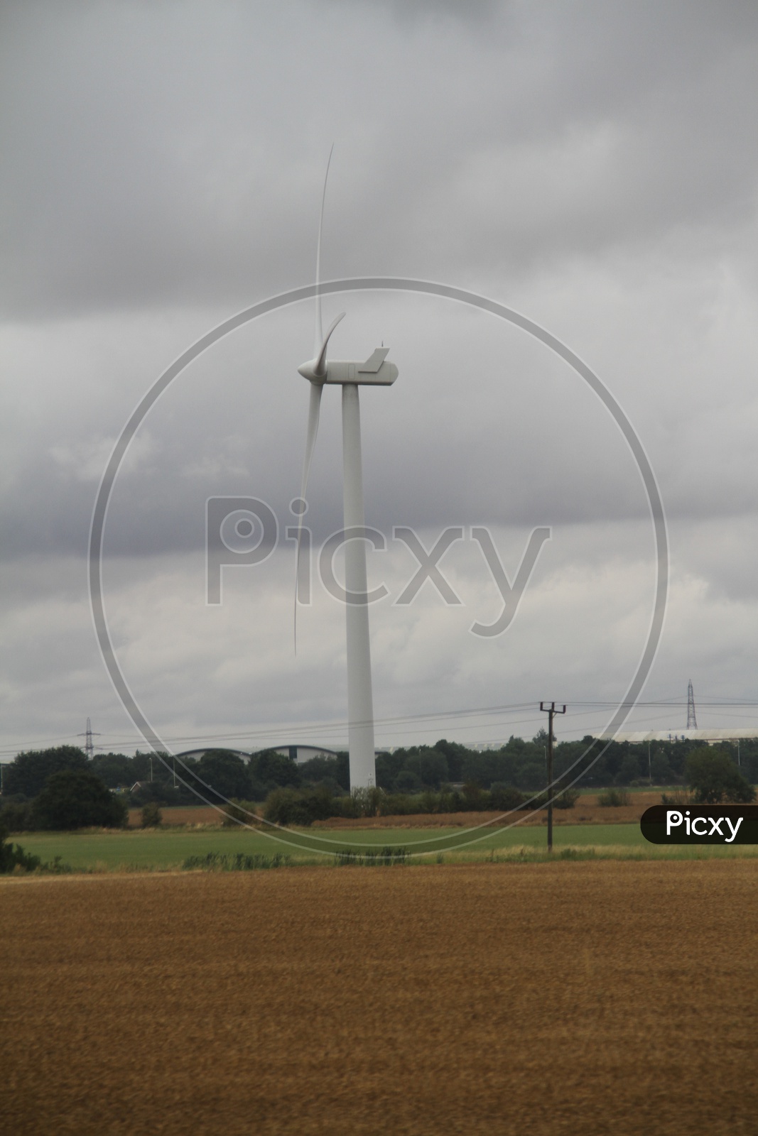 Wind Turbine in Agriculture Field, London