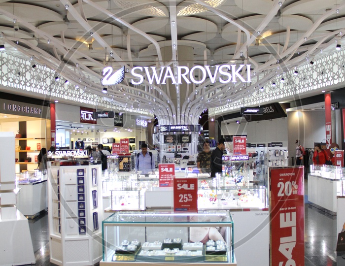 Shops or Outlets in a Shopping Mall With Name boards