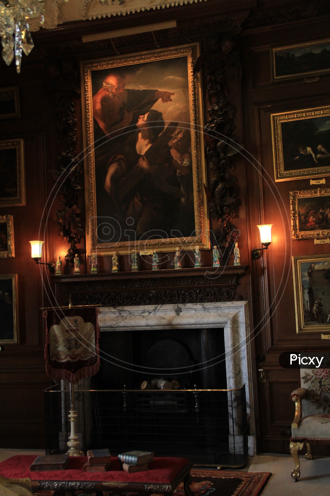Paintings on Walls in Burghley House