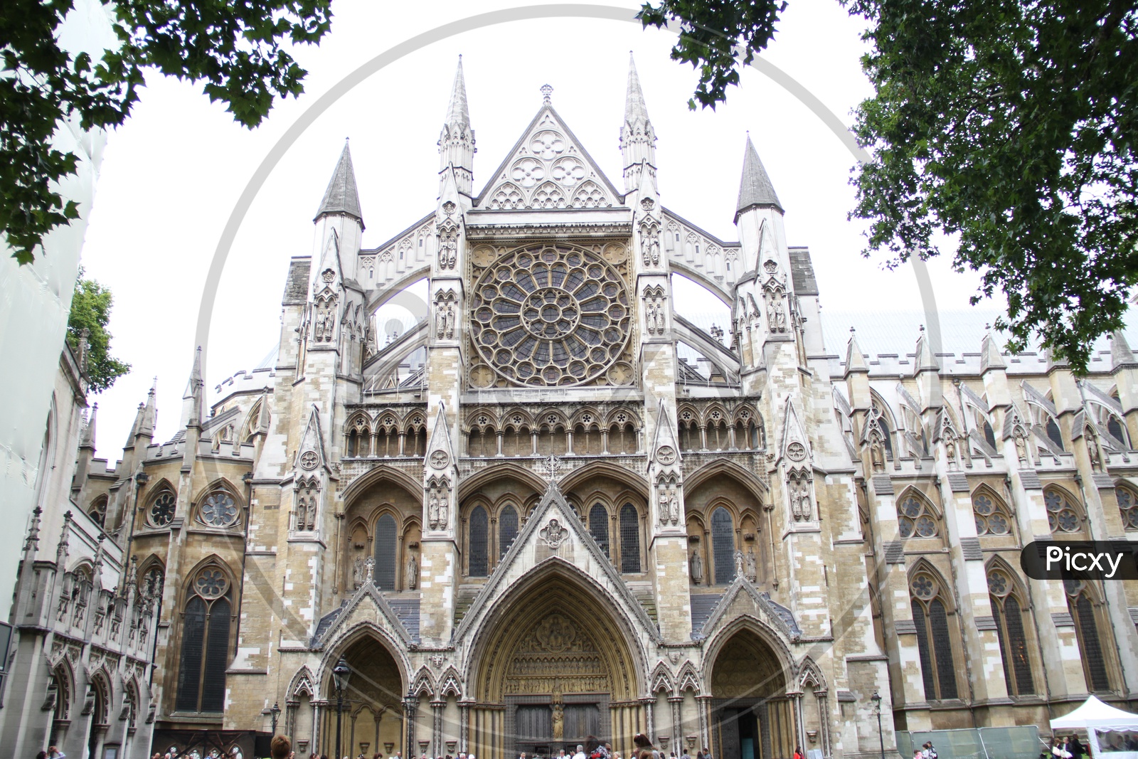 Front View of Westminster Abbey Cathedral or Church