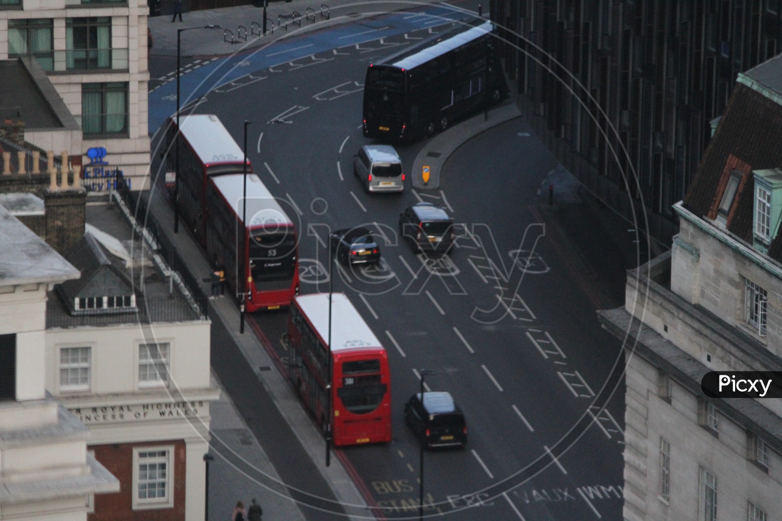 Double Decker Buses on London Roads