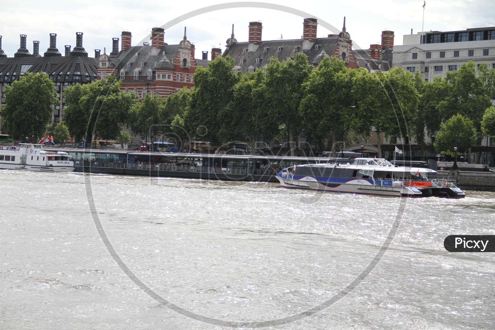 Tourist Boats on Thames River