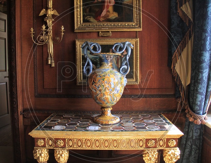 Antiques In Display At A Museum