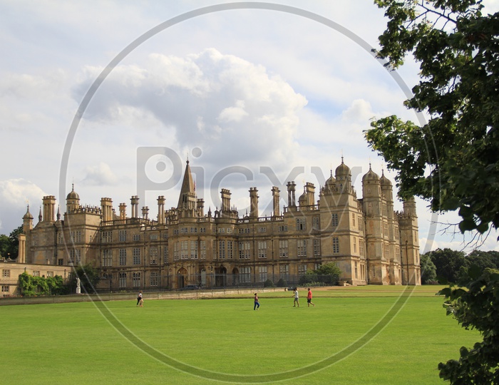 People playing in Lawn at Burghley House