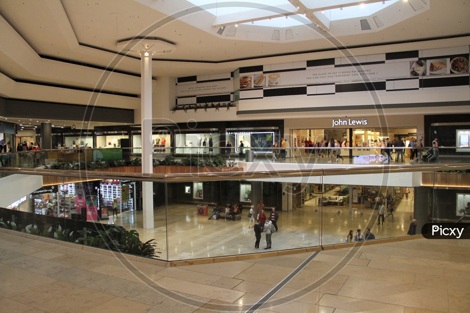 Inside View of a Shopping Mall in London