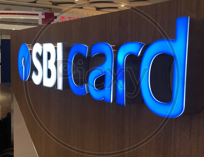 SBI Card  Name Board Closeup