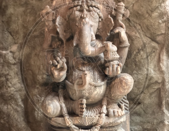 Lord Ganesh or Ganapathi Stone Sculpture