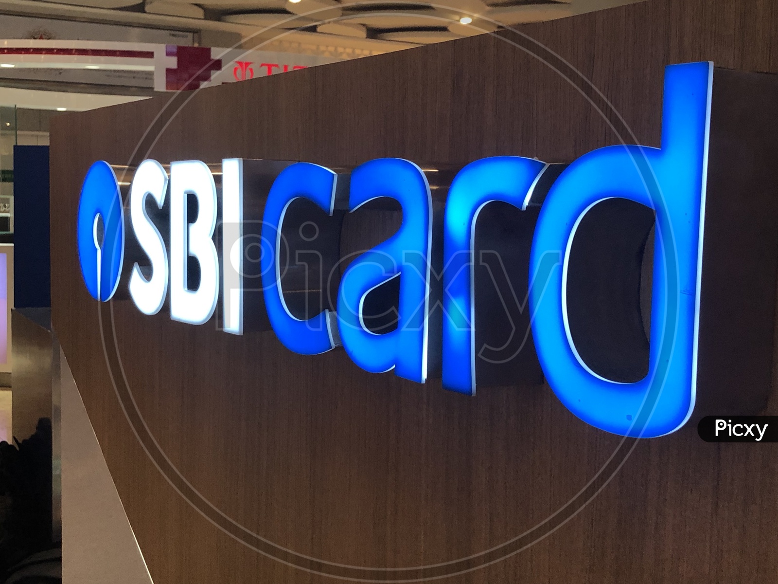 SBI Card  Name Board Closeup
