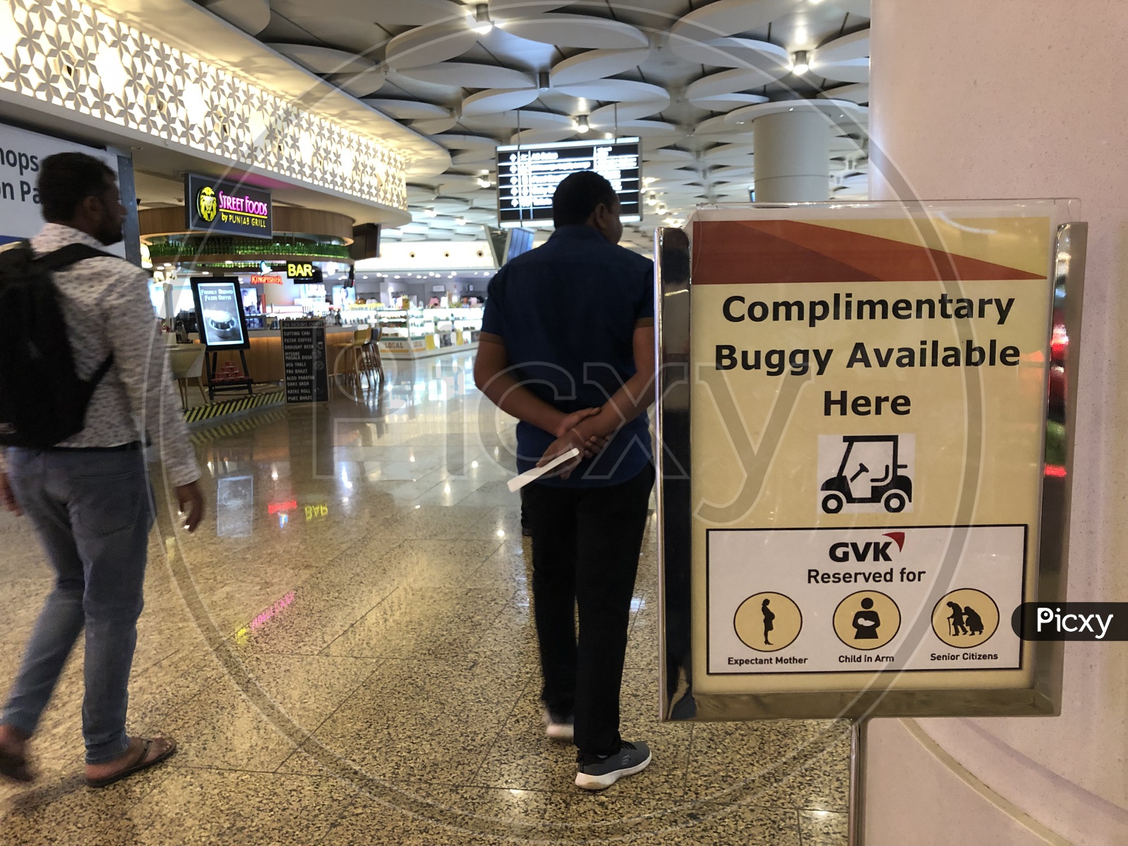 Complimentary Buggy  Counter At Terminal 2 of Mumbai Airport