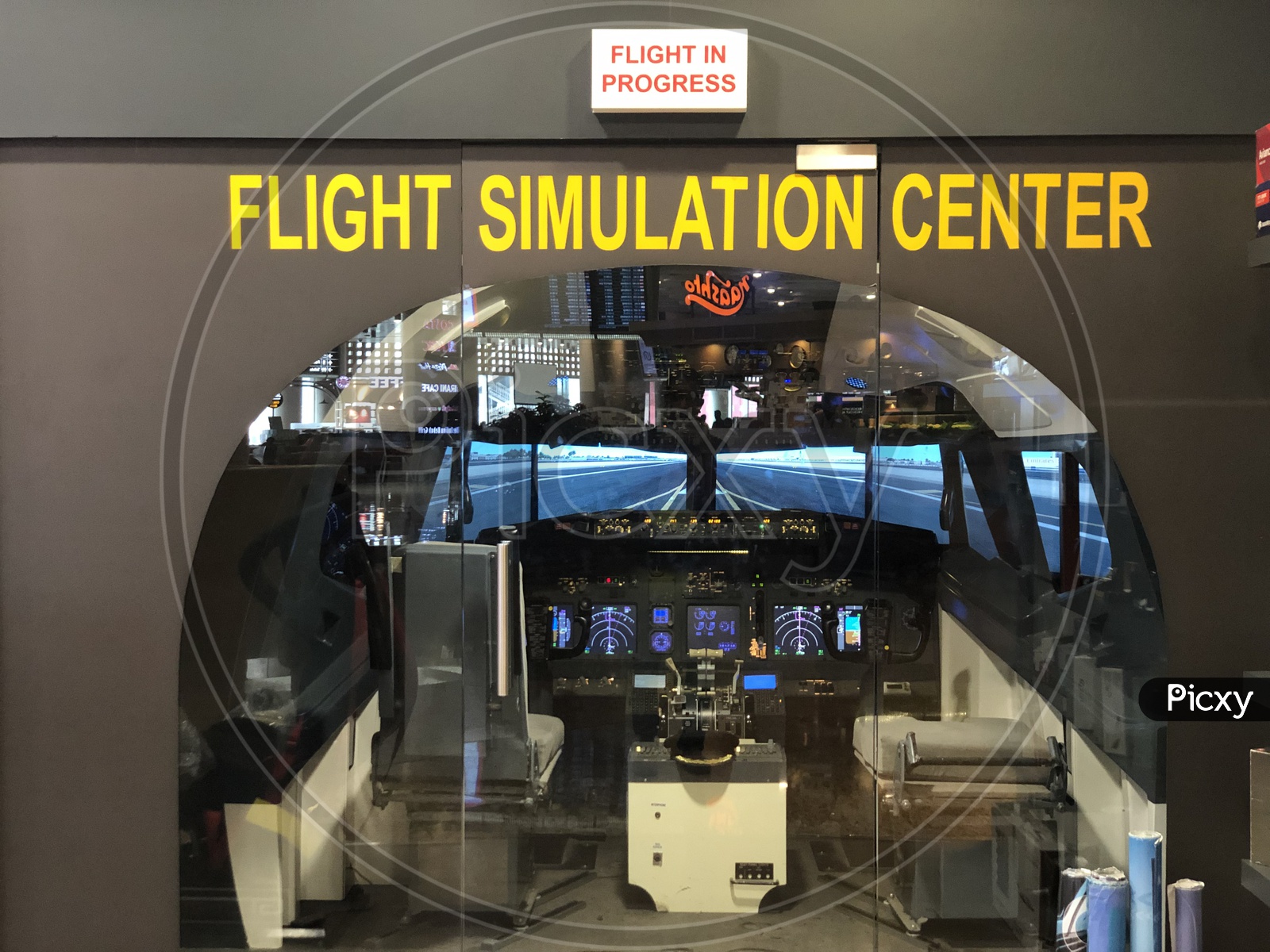 Flight Simulation Center  in Terminal 2 Of Mumbai Airport