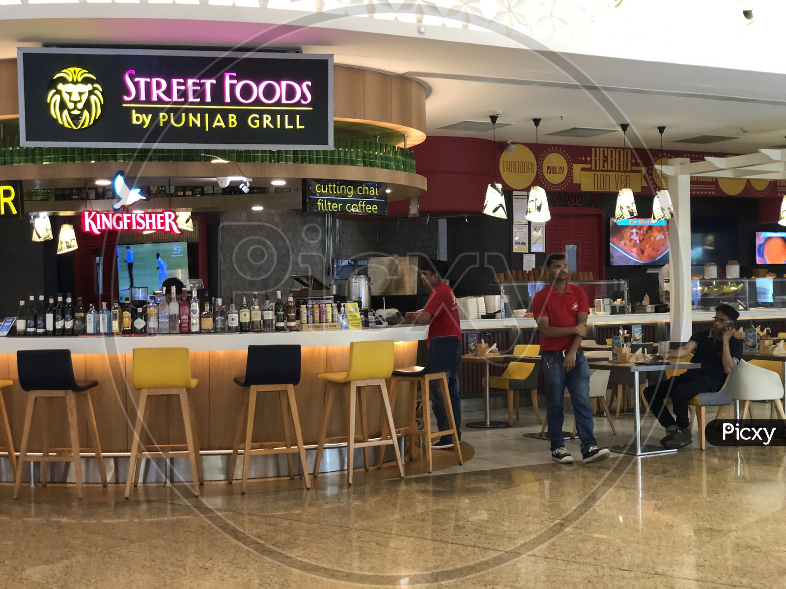 Street Foods A Punjabi Grill Food Store At Terminal 2 Of Mumbai Airport