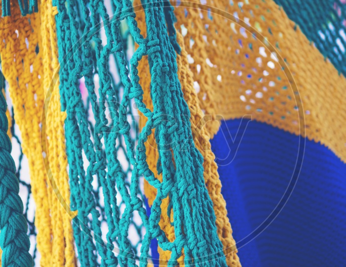 texture background of Mesh yarn