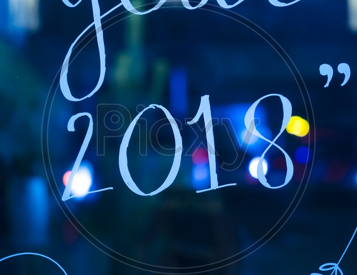 abstract wallpaper of new year 2018
