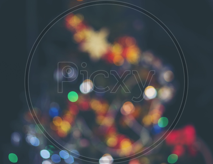 Christmas  Festival Templates Or Backgrounds With Gifts  And Christmas Tree  Bokeh