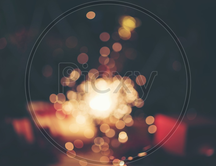 Abstract Background With Led Light Bokeh