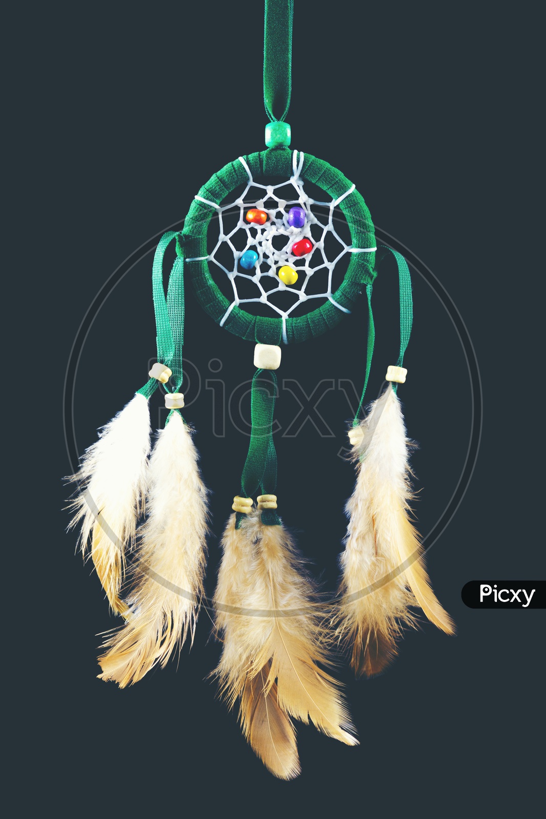 Dream Catcher On an isolated Black Background