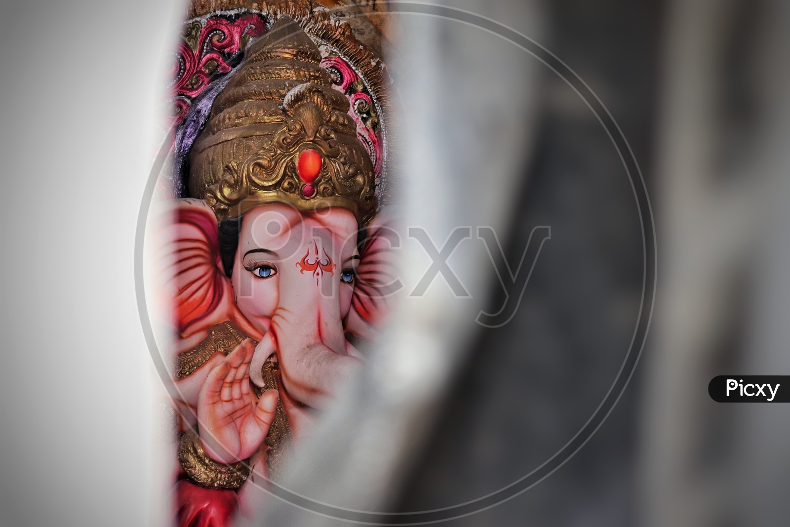 Closeup Of Lord Ganesh Idol