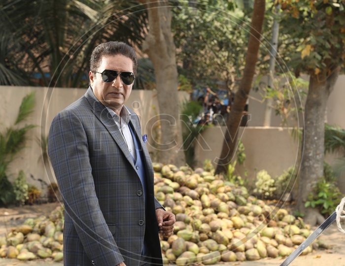 Actor Prakash Raj wearing sunglasses