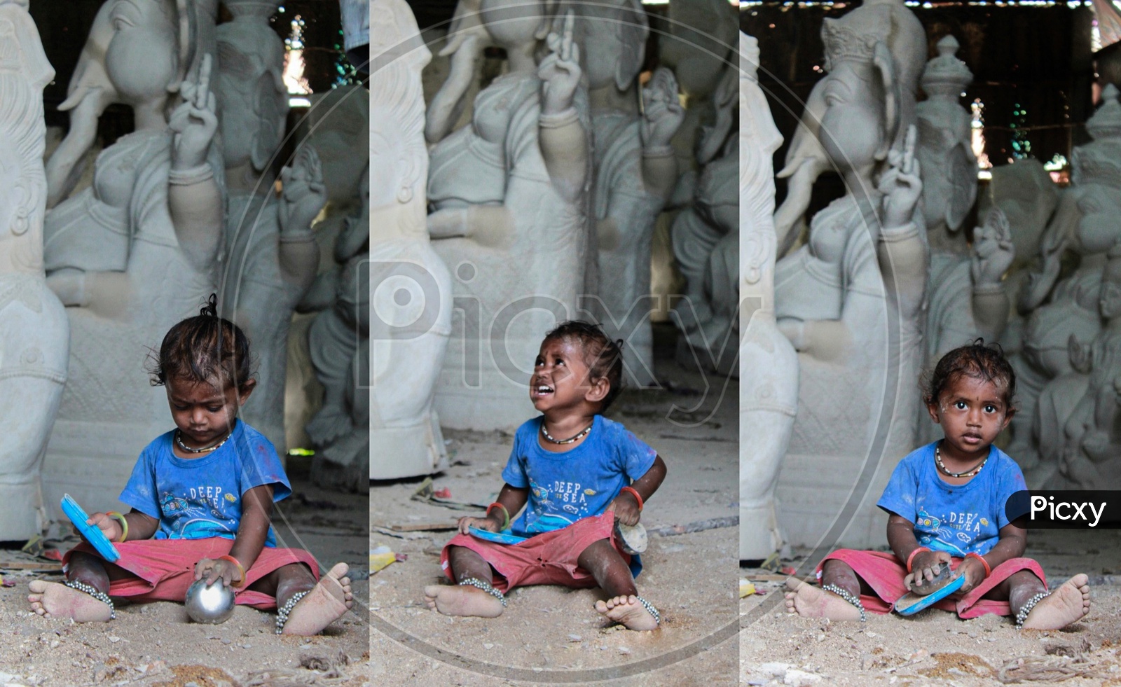 Life behind the making of ganesh idols.