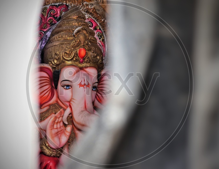 Closeup Of Lord Ganesh Idol