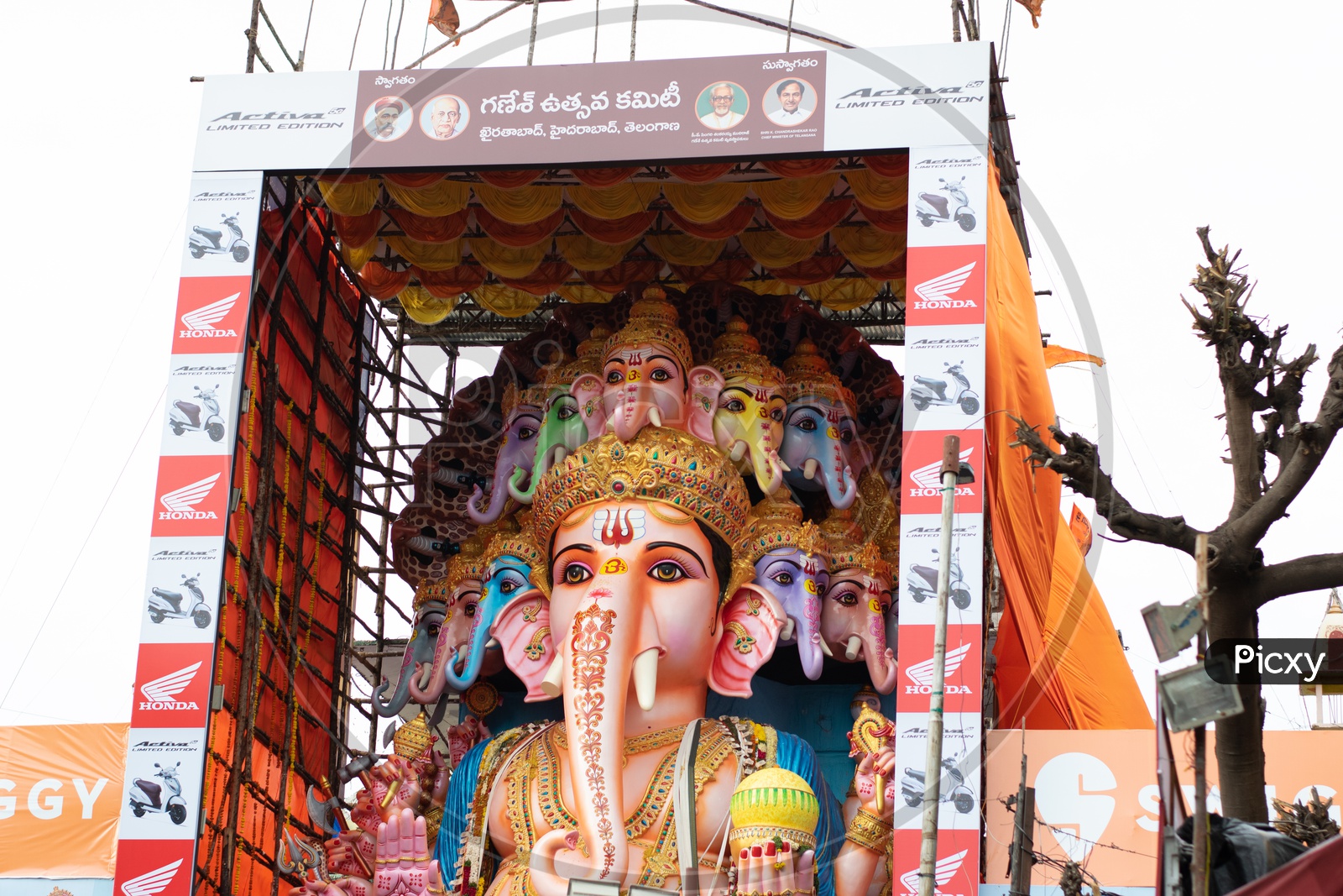 Khairatabad Ganesha or Ganapathi Idol 2019