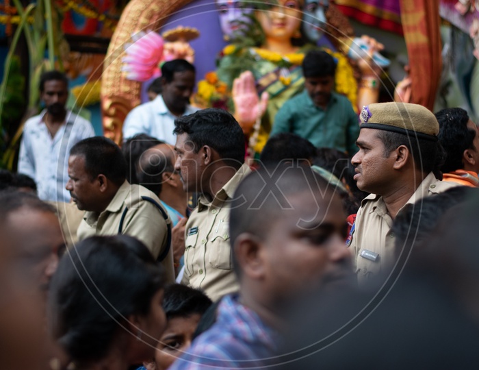Telangana State Police at Khairatabad Ganesha Temple