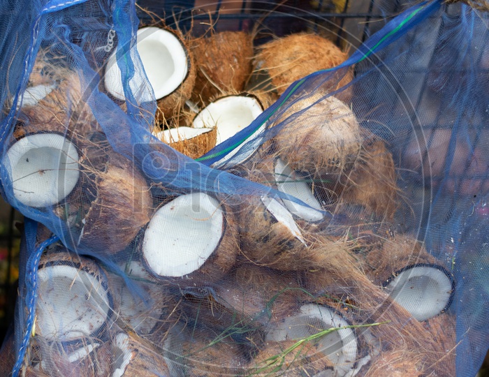 Coconuts in a Hindu Temple