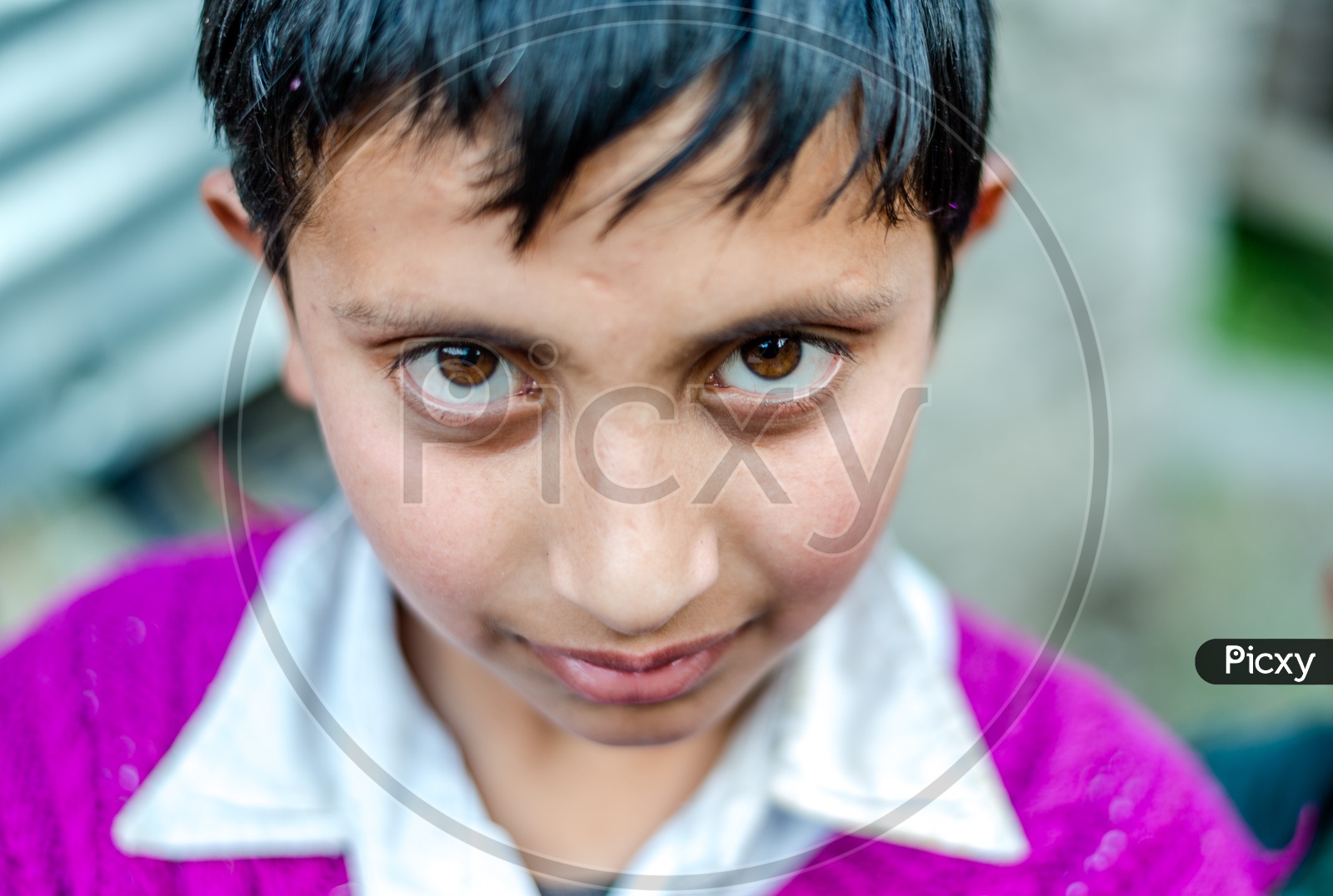 Closeup Shot of Himachali Kids Eyes
