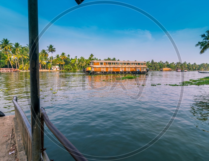 A houseboat on the backwaters of Kerela