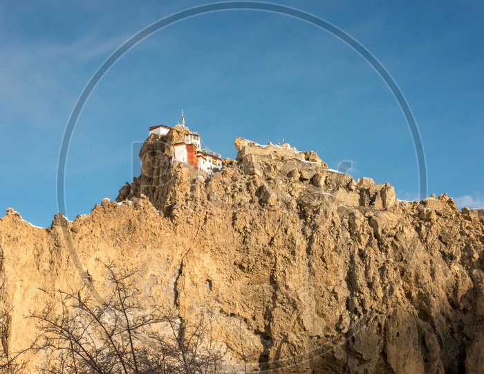 Dhankar Monastery on Mountain Top