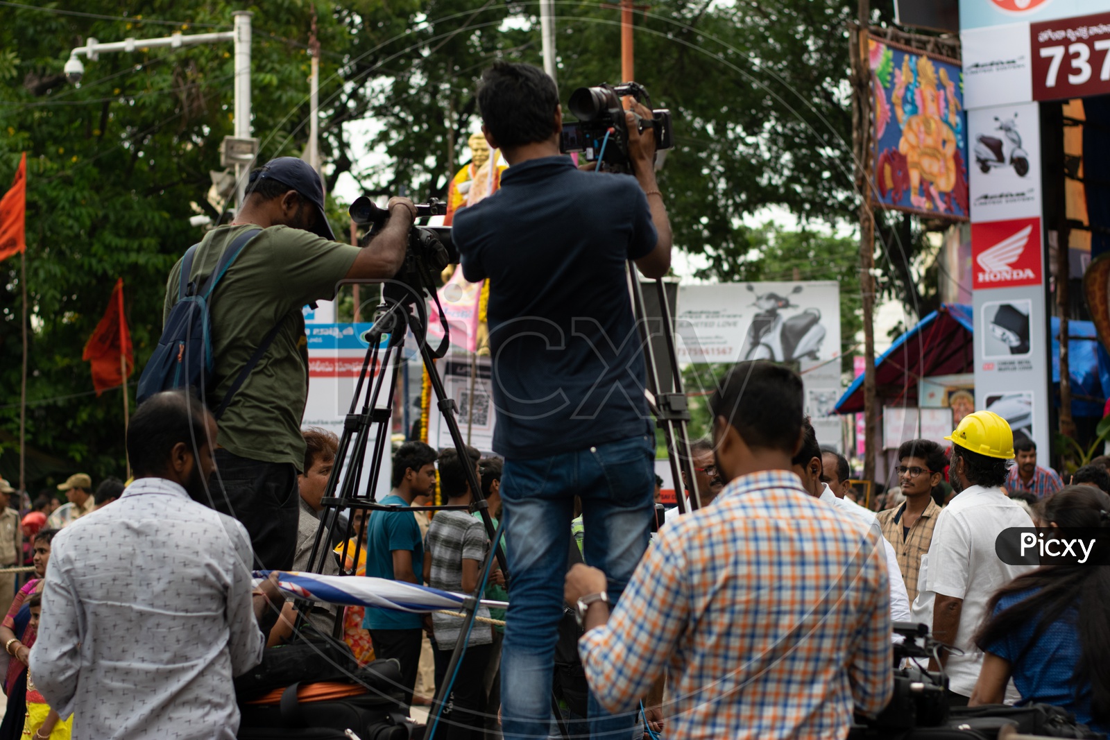 Journalists or Media Coverage at Khairatabad Ganesha Idol 2019