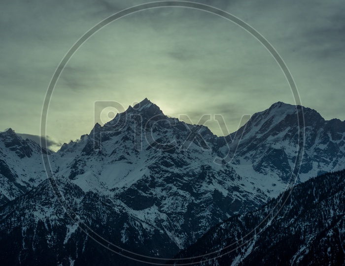 Himalayan Mountain Ranges during sunrise