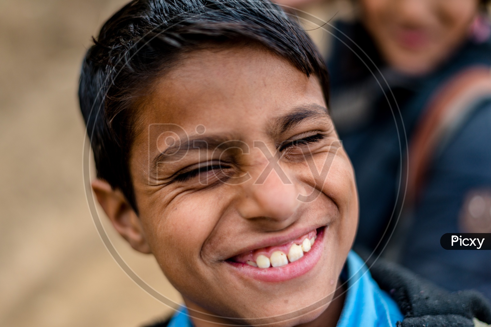 A Himachali Boy with Smile on Face Expression