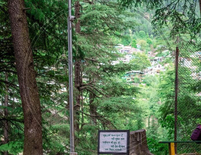A Signboard in Van Vihar National Park at Manali