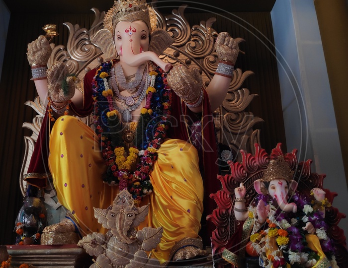 Summation of different types and sizes of Ganesha idol