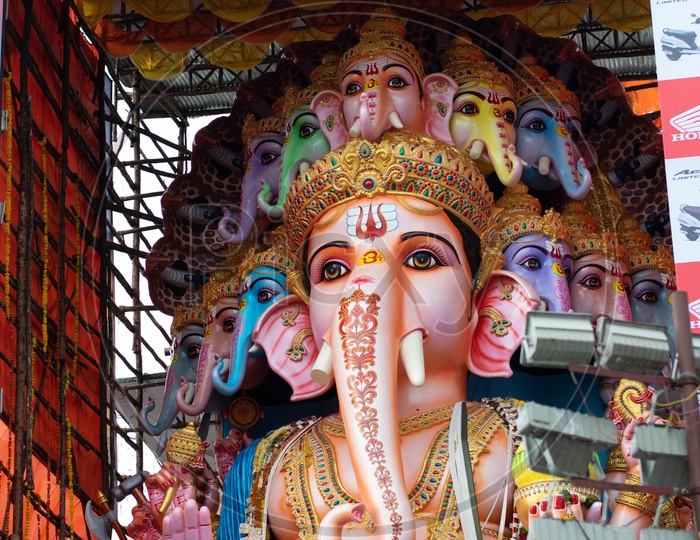 Khairatabad Ganesha or Ganapathi Idol