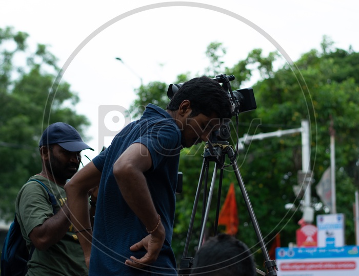Journalists or Media at Khairatabad Ganesh