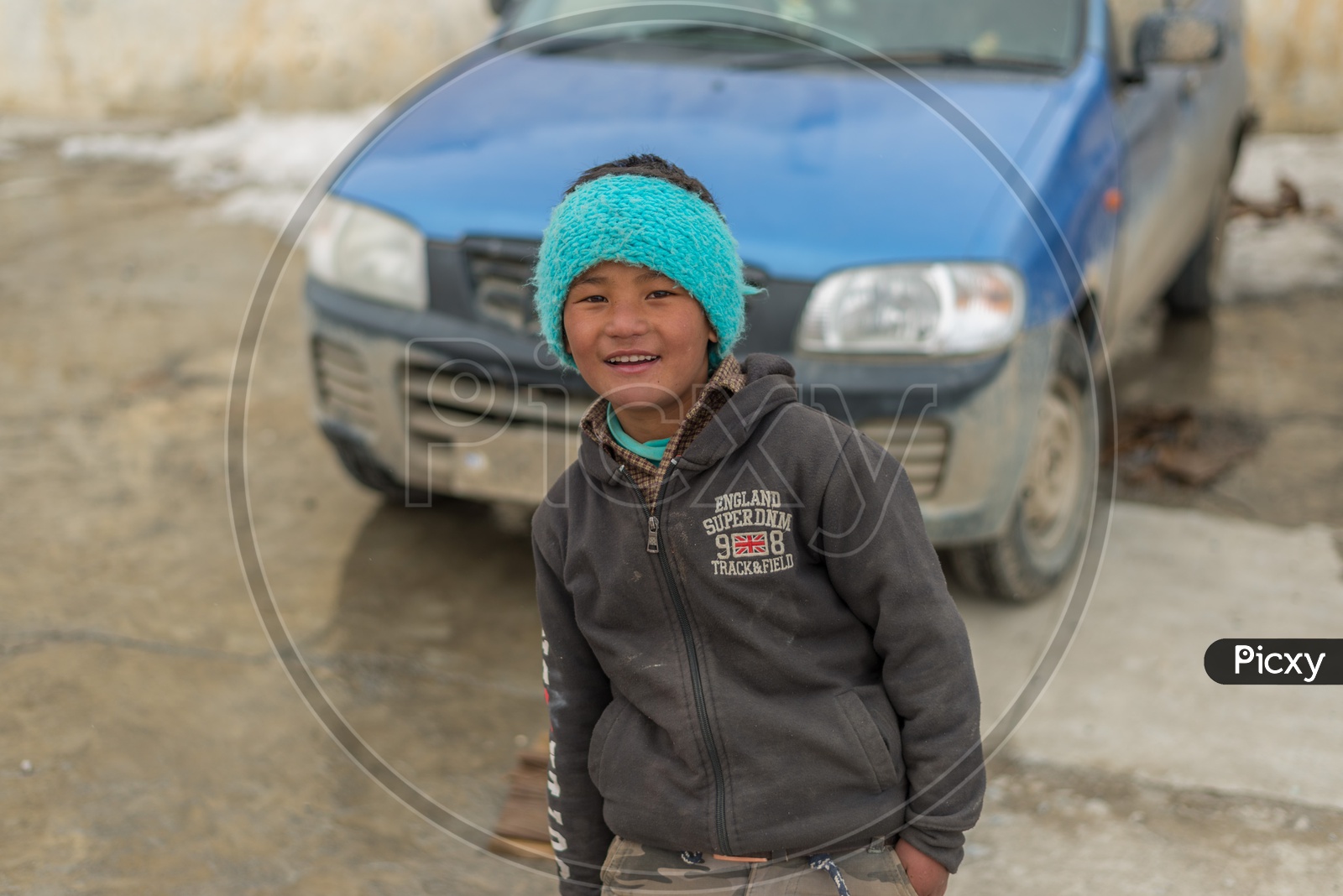 Portrait of Himachali Boy Smiling