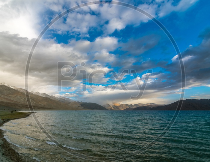 A Landscape of Mirpal Tso Lake in Ladakh