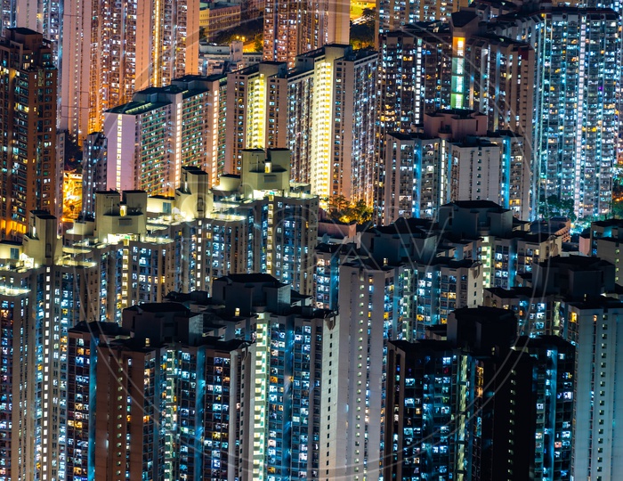 Hong Kong cityscape during night
