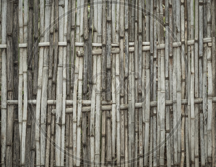 Native Thai style bamboo wall