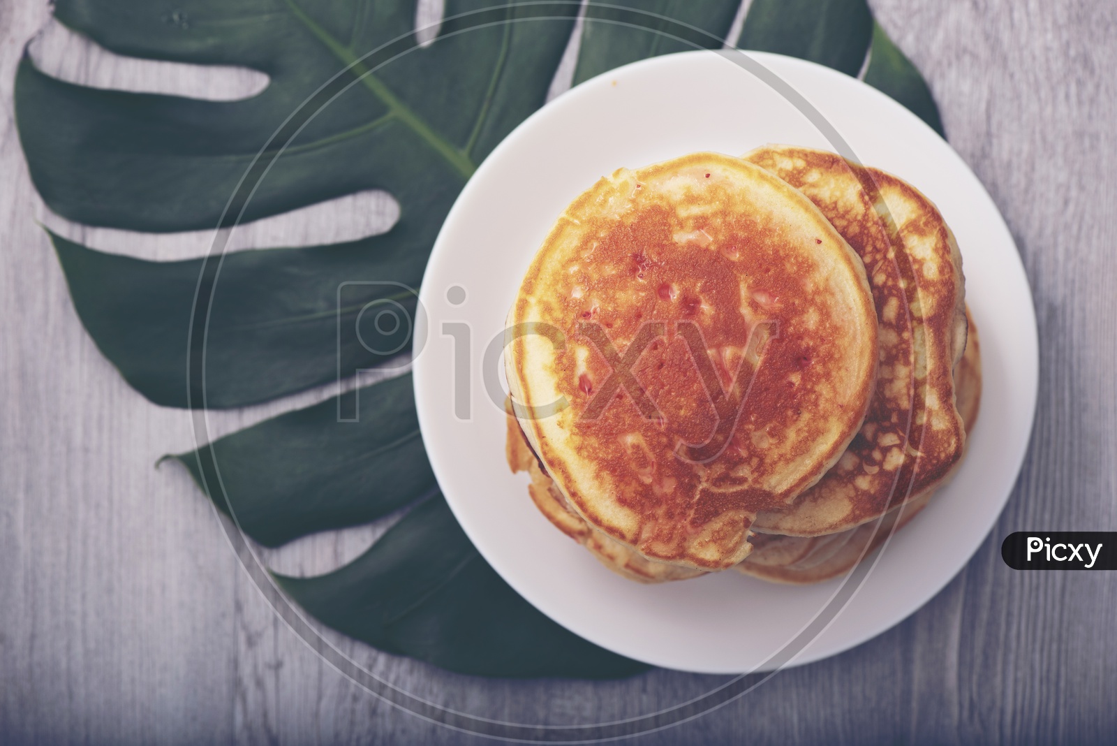 Homemade Pancakes served in a plate