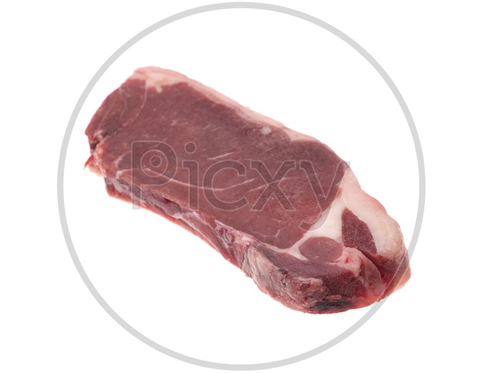 Beef Steak  On an isolated White
