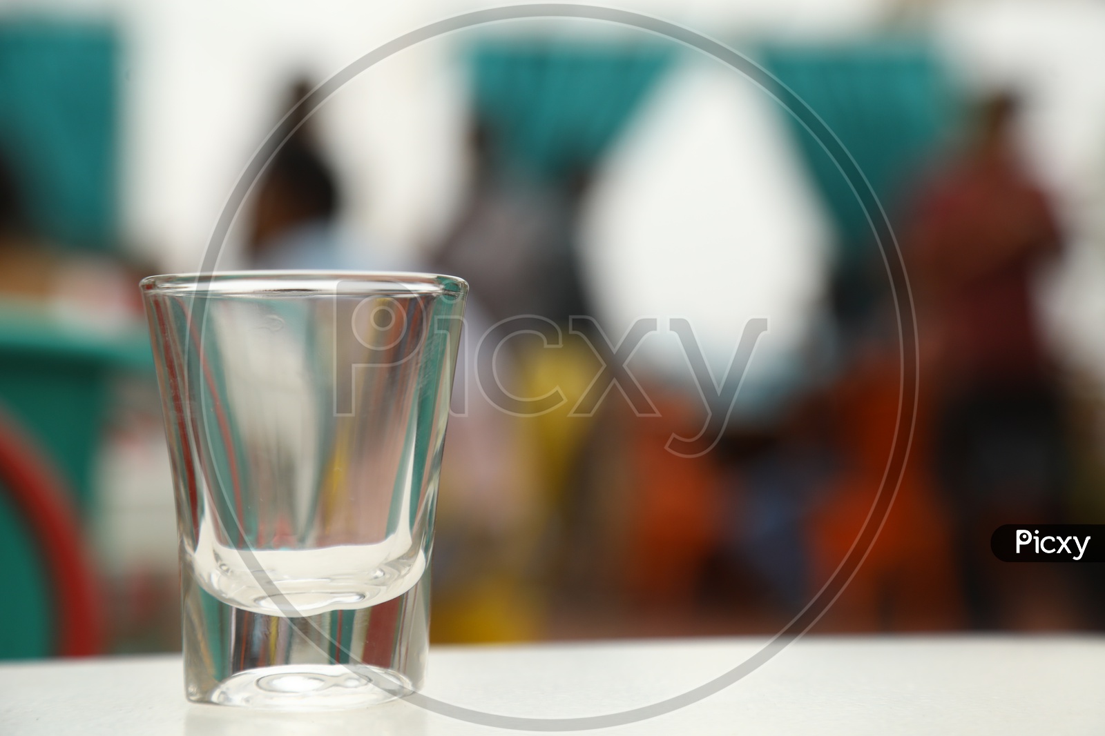 A closeup of Shot glass on the table