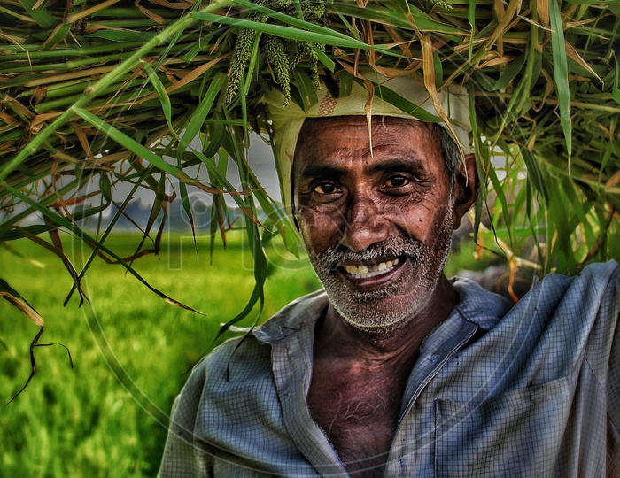 Farmer with smile