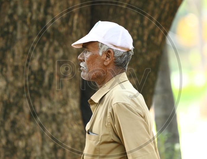 Image Of Indian Old Man Wearing A Cap Xw434452 Picxy 8754