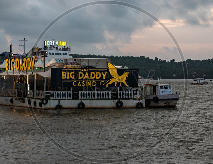 Big Daddy Casino on the banks of Mandovi river, Panaji, Goa.