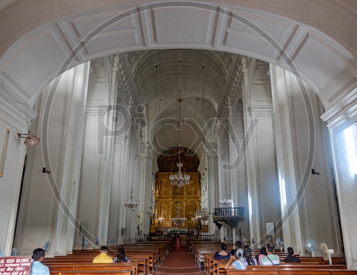 Interior Architecture of Se Cathedral church
