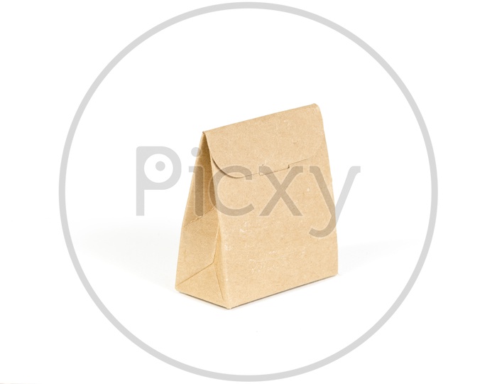 paper bags isolated on white  Backgrounds